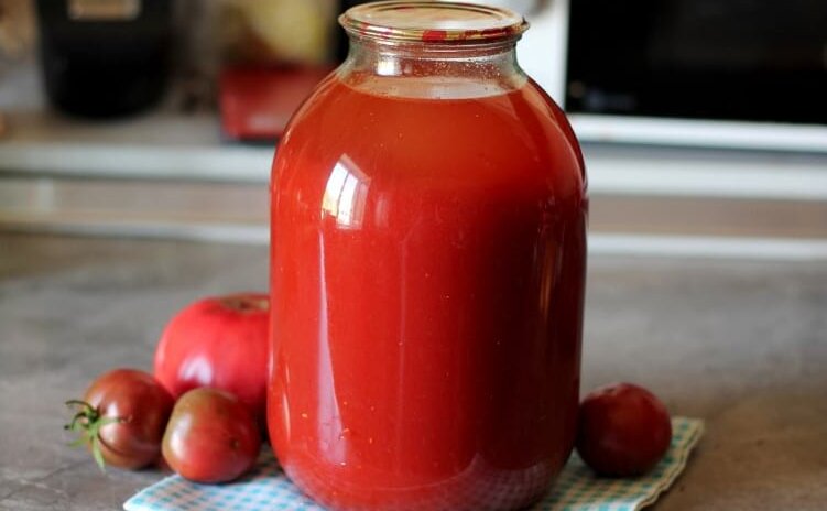 Вкусный томатный сок на зиму без мясорубки и соковыжималки. Делюсь своим способом